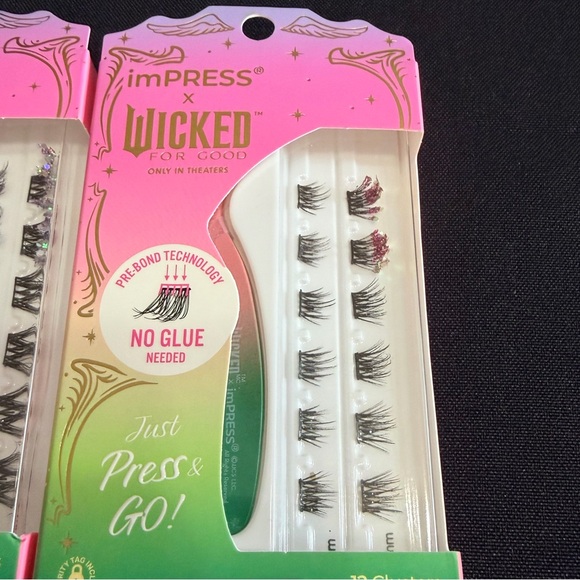 4 Sets imPRESS Wicked Press On Lashes Clusters New - Picture 6 of 16